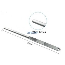 18.2cm 스테인레스 스틸 정형 외과 인 스트 루먼트 비강 Osteotome 칼 성형 수술 도구 플라스틱 미용 기기, [02] with holes