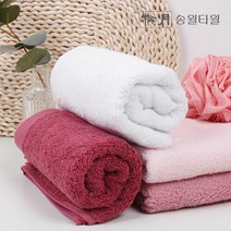 송월타올 40수 코마사 핑크로제 호텔수건 170g 1장, 핑크