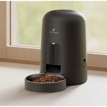 사료 급여기 고양이 강아지 밥주는 기계 자동 배터리, 흰색