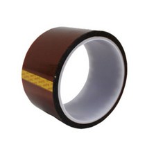 MD홍 퀀텀캣 캡톤테이프 50mm x 33m Kapton Tape 전자부품용 PCB 기판용 도금용 폴리이미드 암갈색, 1개, 브라운
