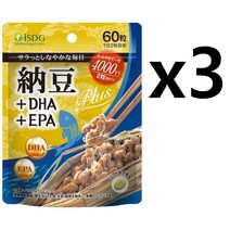 ISDG 일본 나토키나제 4000FU 나또 낫또 560mg 60캡슐 1개월치 x 3봉지