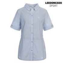 이동수 골프 여름 여성 린넨 셔츠 스카이블루 F0BSH4010-S1