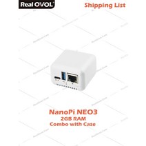 RealQvol FriendlyElec NanoPi NEO3 1GB/2GB DDR4 RK3328 Cortex A53 쿼드 코어 64-bi 지원 리눅스 우분투, 04 번들 4