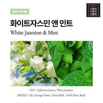 믿추 친절한 사슴씨 디퓨져 리필액 방향 아로마오일 10ml 9가지 향 / 프랑스원료 100% 최고부향률 퍼퓸등급 전문조향사 국내수제제작 프리미엄향수 명품향수, 화이트자스민 앤 민트