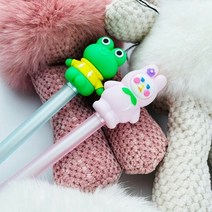 무뚝뚝 토끼와 즐거운 개구리 볼펜 어린이 펜슬 초등학생볼펜 선, 타입:1.즐거운개구리