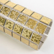 자기질모자이크타일 워터골드메탈금장25mm(박스18장), 1박스(18장)