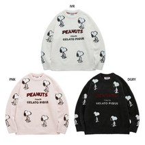 젤라토피케 젤라또피케 스누피 피넛 풀오버 pwnt231080 gelatopique 2023