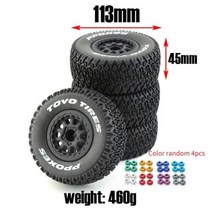 롤러 스케이트 휠 스피드 인라인 바퀴 112mm 110 쇼트 코스 트럭 타이어 12mm 헥사 슬래시 아르마 센톤 HuanQi 727 Vkar 10sc Hpi Rc 자동차용 4 개, C