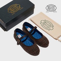 락피쉬 웨더웨어 ROCKFISH WEATHERWEAR 락피쉬헤리턴스 벨라 메리제인 해리스트위드 - BROWN