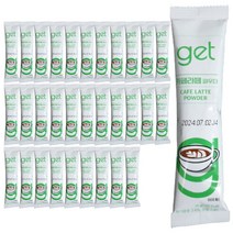 GET 카페라떼파우더 26g 8개입 x 4박스 총32개 블랙에 타먹는 편의점라떼커피, 1개, 1개