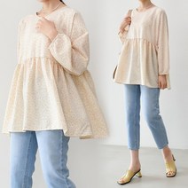 위쉬몰 TM 리나플라워롱블라우스E749H109 빅사이즈
