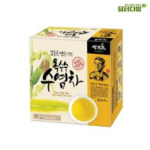 [모비딕컴퍼니] 과일차 생각차 미숫가루 차류 티백차 옥수수티백차 작두콩차 가정용티, 잇★ 쌍계명차 김동곤명인 옥수수수염차 40티백, [좋아요]