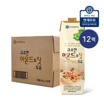 연세 고소한 아몬드잣 두유 1L 12팩, 1000ml