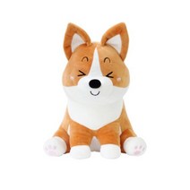 웰시코기 강아지 댕댕이 아기 애착 수면 싯팅 인형 30cm, 웰시코기이광복씨싯팅30cm