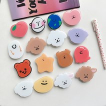 귀여운 그립톡 스마트톡 핑거그립 캐릭터 에폭시 휴대폰 거치대 모음, 문어무너