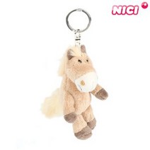[돌앤돌스] [NICI]니키 베이지색 말 10cm 키체인-33126 니키인형 애니멀인형 개구리인형
