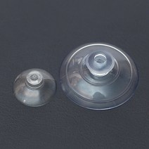 [펠트친구] 홈있는큐방(압착고무) 접착 흡착 고무 자동 후크 고리 훅 강력 압착, 22mm(24개)