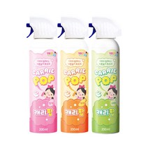 캐리와친구들 캐리팝 버블클렌저 200ml 3개 세트, 딸기2+포도1