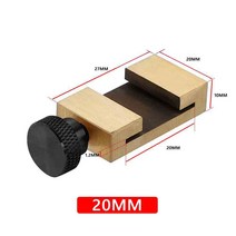 조정 가능한 강철 눈금자 포지셔닝 블록 각도 마킹 게이지 황동 라인 스크라이버 눈금자 고정 위치 목공 측정 도구, CHINA, 20mm