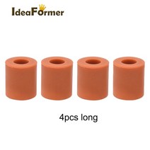 3d 프린터 부품 12 set 고온 실리콘 솔리드 스페이서 핫 베드 레벨링 컬럼 높이 1618mm cr-10 creality ender-3 용, 1 세트, 검정 4개 길이