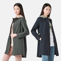 여성 후드 탈착 배색 셔츠 자켓 LCCAM333_2컬러