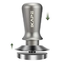 IKAPE 58mm 에스프레소 탬퍼 / 호환 머신 란실리오 Gaggia 보텀리스 포터필터, 53MM, 은