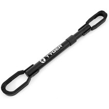 Tyger Auto TG-RK1B108B Deluxe Bike Top Frame Cross Bar Telescopic Adaptor - Black, 1