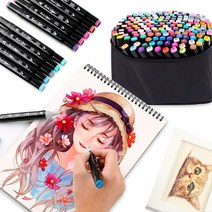 168색 마카펜 디자인 마카세트 미술 드로잉펜, 마카펜-168색