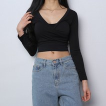 파라노말샵 바디 랩 긴팔 크롭티(파라노말샵)