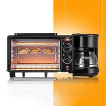 제빵기 가정용 3 인 1 아침 식사 기계 빵 토스터 오븐 전자동 커피 머신, 한개옵션0