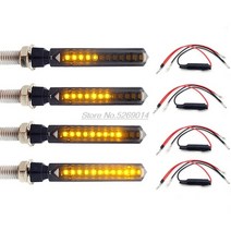 E-마크 LED 오토바이 차례 신호 흐름 커버 Gsx-R 야마하 Xt 25 혼다 Dax 70 액세서리, 03 4 LED with relays