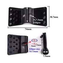 메탈리스 메쉬휀스 디자인휀스 철망펜스 펜스울타리 1 100pcs 나비 양산 그물 클립 홈 설치 후크 온실 필름 태양 차양 그물 클램프 야외 텐트 걸이 집게, 검은색, 5개