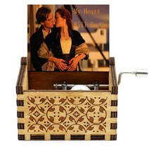 오르골 주문 제작 보석함 자장가 딸생일선물 골동품 나무 조각 벨라 Ciao 뮤지컬 상자, 내 마음은 계속 될 것입니다1