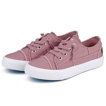 여성 운동화 슬립온 스니커즈 탄성 스포츠 테니스 로퍼 레트로 플랫