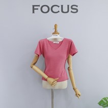 포커스 꽈베기 패턴 브이넥 반팔 니트(FM2C7KT02295)