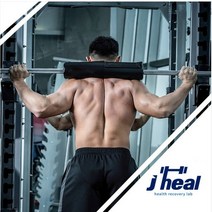 제이힐 프리미엄 스쿼트 패드 바패드 바벨 어깨 숄더 목 힙쓰러스트 힙운동 보호대 쿠션, 대형(지름 14cm), 화이트 & 골드마블