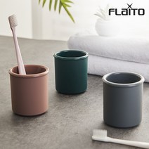 국산 플라이토 실리콘 파스텔 욕실 양치컵 210ml 머그컵 안전 위생컵, 헌터그린, 1개