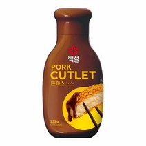 CJ 백설 돈까스 소스 255g 우스타소스 데미그라스소스 오므라이스소스 튀김소스 고급스러운풍미, 2개