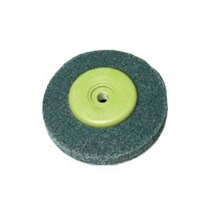 4인치 전동 그라인더 부착용 부직포 연마재 사포날 휠, 400방 (녹색)