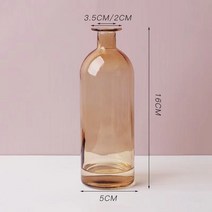 파티룸 렌탈스튜디오 꽃병 INS Nordic Colored Glass Vase Flower arrangement hydroponics ball glass art flower war, [12] 주황색