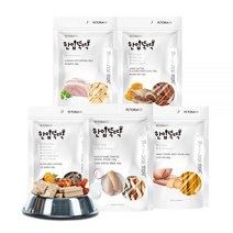 펫토리아 한입뚝딱 강아지간식 동결 수제 육포 져키 덴탈 쿠키 51종한입뚝딱 오리목뼈 180g, 한입뚝딱 동결건조_04 열풍 닭고기와 코코넛 55g