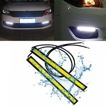 led 스트립 간접 조명 줄조명 자동차 D 스트립 조명 17CM 방수 주간 주행등 COB DRL 차량 인테리어 d, 01 4Pcs DC12V 17cm, 03 WHITE