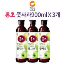 청정원 홍초 풋사과 900ml X 3병, 1병