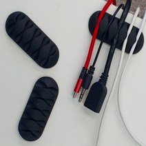 깔끔한 선정리 케이블후크 전선클립 데스크선 홀더 충전기선 케이블홀더, 블랙