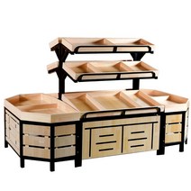 슈퍼마켓 과일 매대 선반 디스플레이 랙 야채 진열대, 상세이페이지 참고, 길이 1.2미터 [3단] 프레임이 있는 평판