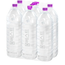 몽베스트 위드어스 무라벨 생수, 6개, 2L