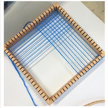 입문용 베틀 간이 담요 편직기 DIY 핸드메이드 자수틀 초보자 손뜨개 키트, 스퀘어 프레임 23cm