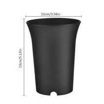 별렌치세트 소켓 다육 식물 꽃 보육 냄비 플라스틱 화분 홀더 5 개 9x12cm 두꺼운 둥근 씨앗 보관 컨테이너 홈 정원 장식, [03] M