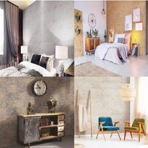 [더코르크] 셀프시공 DIY 거실타일 친환경 코르르아트월 1+1 아트타일 나무아트월 방음 향균 단열 공기정화, 1팩, 스틸브릭1+1