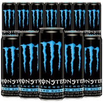 몬스터 에너지 드링크 제로 슈가 슈거 355ml 24캔 음료수, 상세페이지 참조